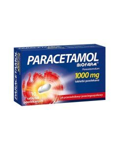Paracetamol Biofarm, 1000 mg, tabletki powlekane, 10 szt.