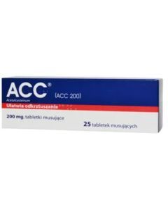 ACC, 200 mg, tabl.musuj.,(i.row),InPh,Niemcy, 25 szt