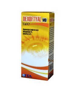 Dexoftyal MD, nawilżające i regenerujące krople do oczu, 15 ml