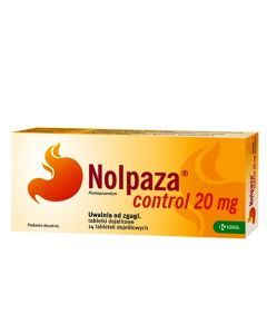 Nolpaza control, 20 mg, tabl.dojelit., 14 szt