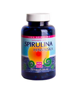 Spirulina Hawajska, 500 mg, kapsułki, 100 szt.