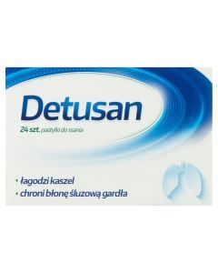 Detusan, pastylki do ssania, 24 szt