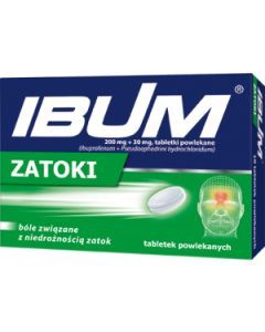 Ibum Zatoki, 200 mg + 30 mg, tabletki powlekane, 20 szt.