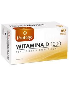 Protego Witamina D 1000, kaps.elast., 60 szt