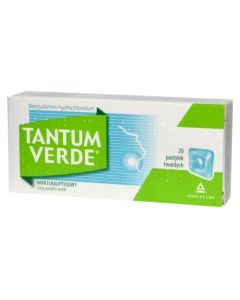 Tantum Verde smak eukaliptusowy, 3 mg, pastylki twarde, 20 szt.