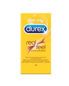 Durex Real Feel, prezerwatywy, 10 szt.