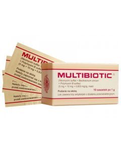 Multibiotic, maść, 1 g, 10 saszetek