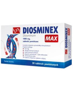 Diosminex Max, 1000 mg, tabletki powlekane, 30 szt.