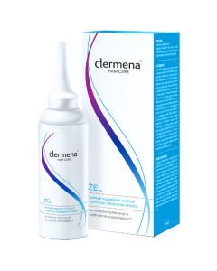 Dermena Hair Care, żel hamujący wypadanie włosów, 150 ml (butelka + dozownik)