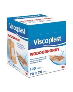 Viscoplast, plaster wodoodporny, 72 mm x 25 mm, 100 szt.