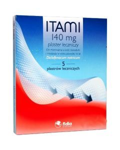 Itami, 140 mg, plastry lecznicze, 10 szt.