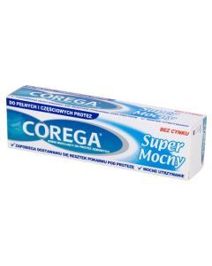 Corega Super Mocny Delikatnie Miętowy, krem do protez zębowych, 70 g