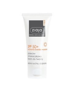 Ziaja Med SPF 50+, przeciwzmarszczkowy krem, cera sucha i dojrzała, 50 ml