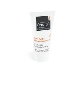 Ziaja Med Kuracja Ochronna UVA+UVB, matujący krem do twarzy, cera tłusta i mieszana,  SPF 50+, 50 ml