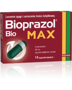 Bioprazol Bio Max, 20 mg, kapsułki dojelitowe twarde, 14 szt.