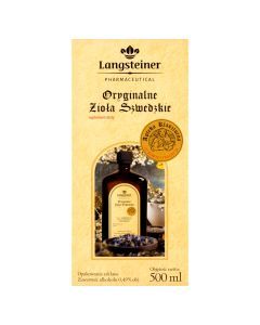 Langsteiner Oryginalne Zioła Szwedzkie, płyn, 500 ml