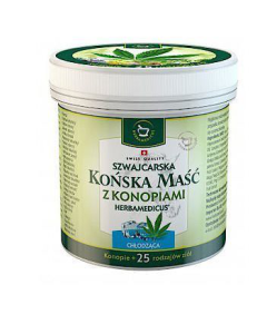 Masc konska, chlodz., szwajc.,z konopiami,Herbamedicus,250ml