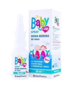 BabyCap, woda morska do nosa, spray, 30 ml