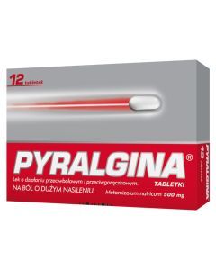 Pyralgina, 500 mg, tabletki, 12 szt.