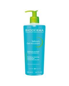 Bioderma Sebium Mouss, żel do mycia twarzy, antybakteryjny, 500 ml