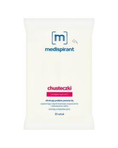Medispirant, antyperspirant, chusteczki, 20 szt.