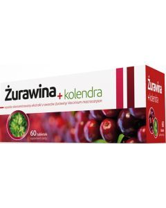 Żurawina + kolendra, tabletki, 60 szt