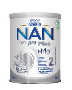 Nestle Nan Optipro Plus 2, 5 HMO, mleko następne dla niemowląt powyżej 6. miesiąca, 800 g