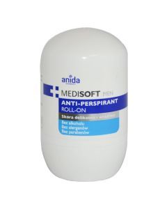 Anida Medi Soft Men, antyperspirant roll-on, do skóry delikatnej i wrażliwej, 50 ml