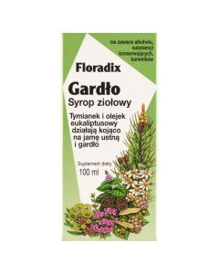 Floradix Gardło, syrop ziołowy, 100 ml