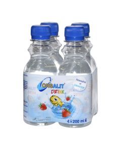 Orsalit drink, plyn, truskawkowy, 4 x 200 ml