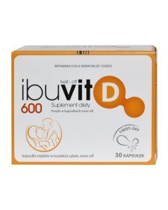 Ibuvit D 600, kapsułki twist-off, 30 szt.