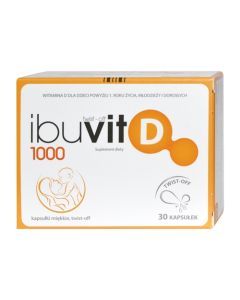 Ibuvit D 1000, kapsułki twist-off, 30 szt.