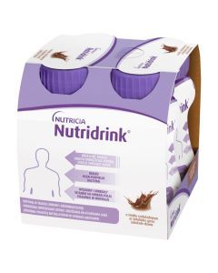 Nutridrink, smak czekoladowy, płyn, 4 x 125 ml