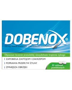 Dobenox, 250 mg, tabletki powlekane, 30 szt.