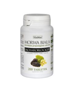 Morwa Biała Sacharoblocker, tabletki, 200 szt.