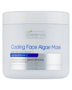 Bielenda Professional, Cooling Face Algae Mask chłodząca maska algowa do twarzy z rutyną i witaminą C, 190g