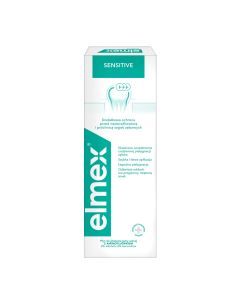 Elmex Sensitive Plus, płyn do płukania jamy ustnej z aminofluorkiem, bez alkoholu, 400 ml