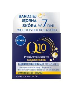 Nivea Q10 Ujedrnianie, krem,p/zmar.,regen.,n/noc, 50 ml