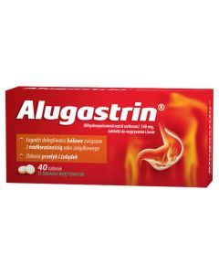 Alugastrin, 340 mg, tabletki do rozgryzania i żucia, 40 szt.