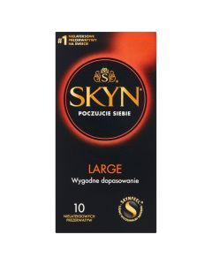 Skyn Large, nielateksowe prezerwatywy, 10 szt.