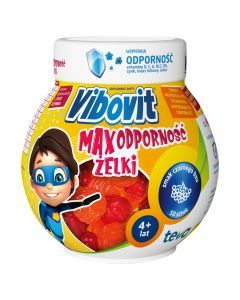 Vibovit Max Odporność, żelki, smak czarnego bzu, 50 szt.