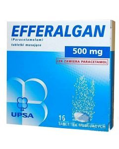 Efferalgan, 500 mg, tabletki musujące, 16 szt.