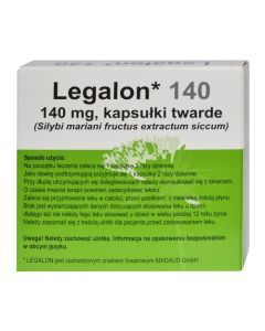 Legalon 140, 140 mg, kapsułki twarde, 20 szt. (import równoległy, Delfarma)