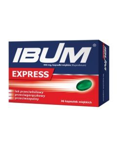 Ibum Express Forte, 400 mg, kapsułki miękkie, 36 szt.