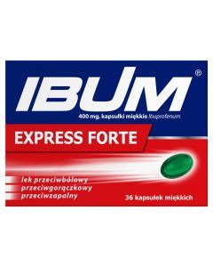 Ibum Express Forte, 400 mg, kapsułki miękkie, 36 szt.