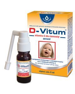 D-Vitum, witamina D dla niemowląt, 6 ml (aerozol)