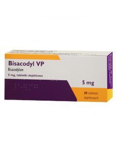 Bisacodyl  VP, 5 mg, tabletki dojelitowe, 30 szt (import równoległy, InPharm)