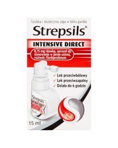 Strepsils Intensive Direct, aerozol do stosowania w jamie ustnej, 15 ml
