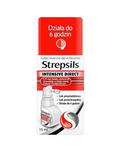 Strepsils Intensive Direct, aerozol do stosowania w jamie ustnej, 15 ml