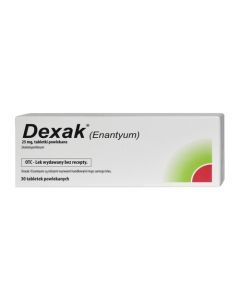 Dexak, 25 mg, tabletki powlekane, 30 szt. (import równoległy, InPharm)